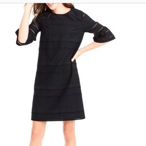 Jcrew eyelet black dress